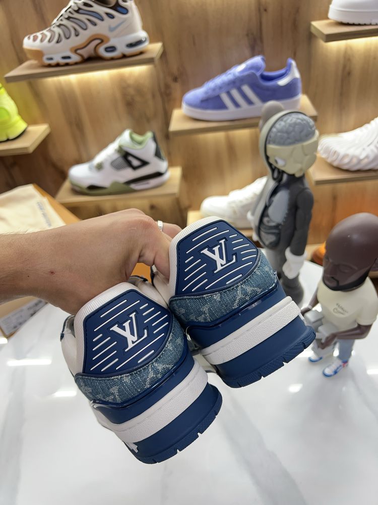 Кросівки Снікерси Louis Vuitton Trainer “Jeans” Monogram Logo