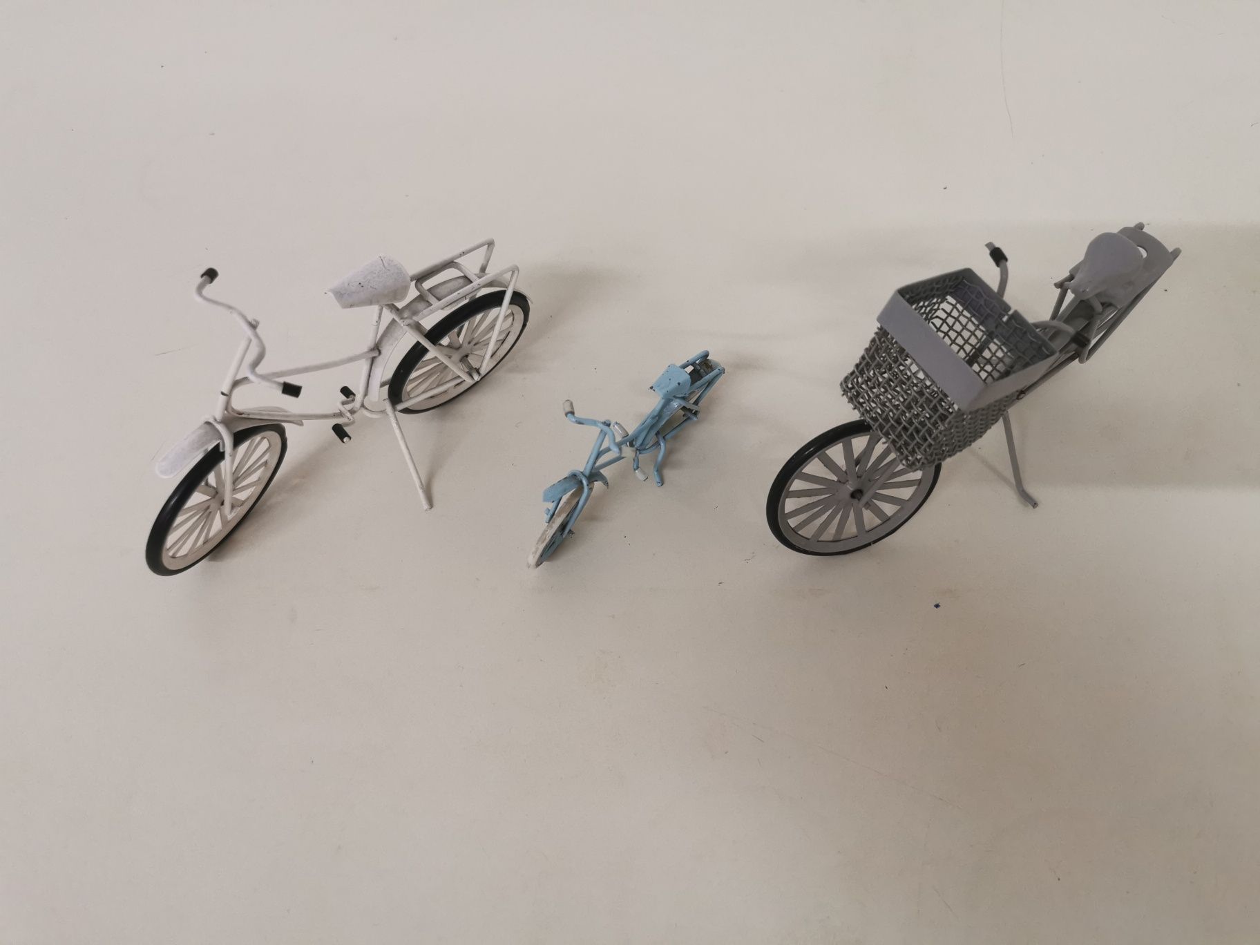 3 x Rowerek stalowy retro zabawka kolekcjonerska