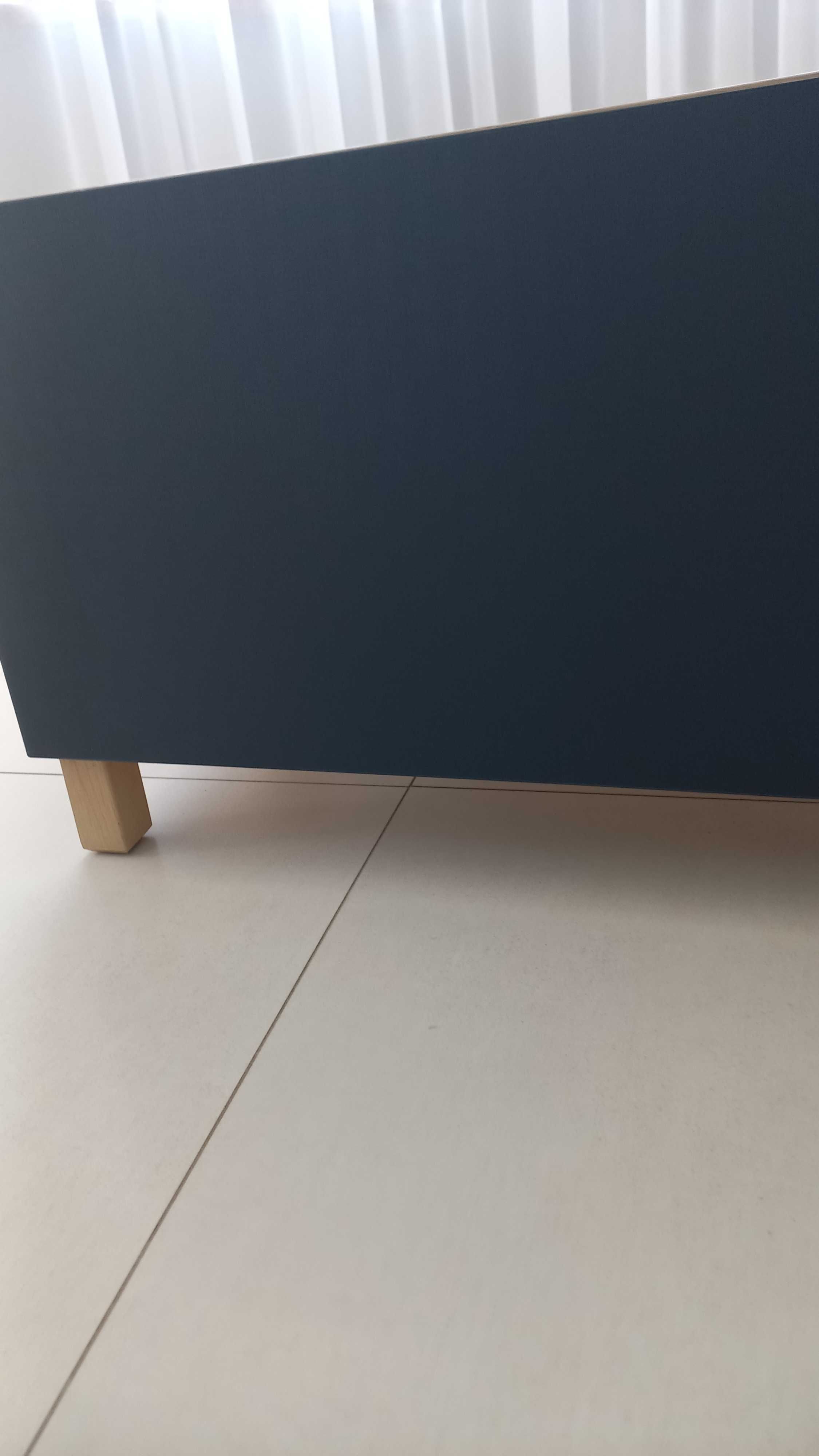 Szafka pod TV, imitacja dębu bejcowanego na biało, 120x40x48 cm IKEA