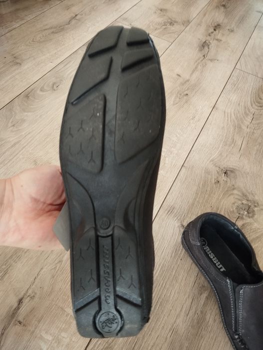 Nowe skórzane Mokasyny loafersy męskie 40 wkładka skórzana