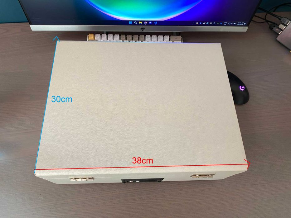 Przenośny Gramofon z funkcją odtwarzania Bluetooth, USB & AUX