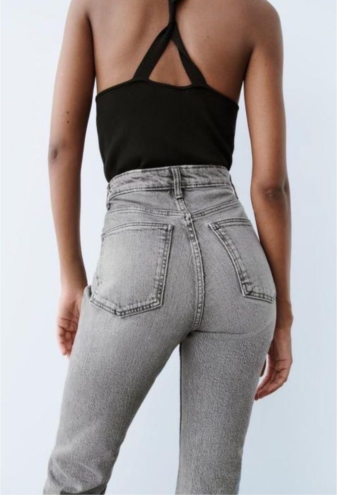 Джинси zara сірі хс