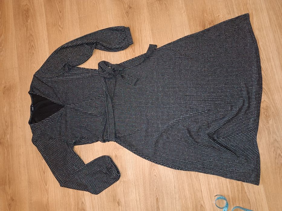 Sukienka czarno srebrna brokat Medicine XL