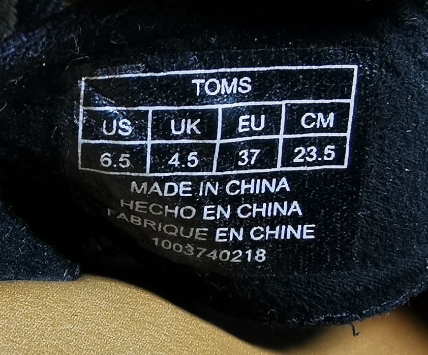 Шлепанцы сандалии TOMS 37 р. Оригинал