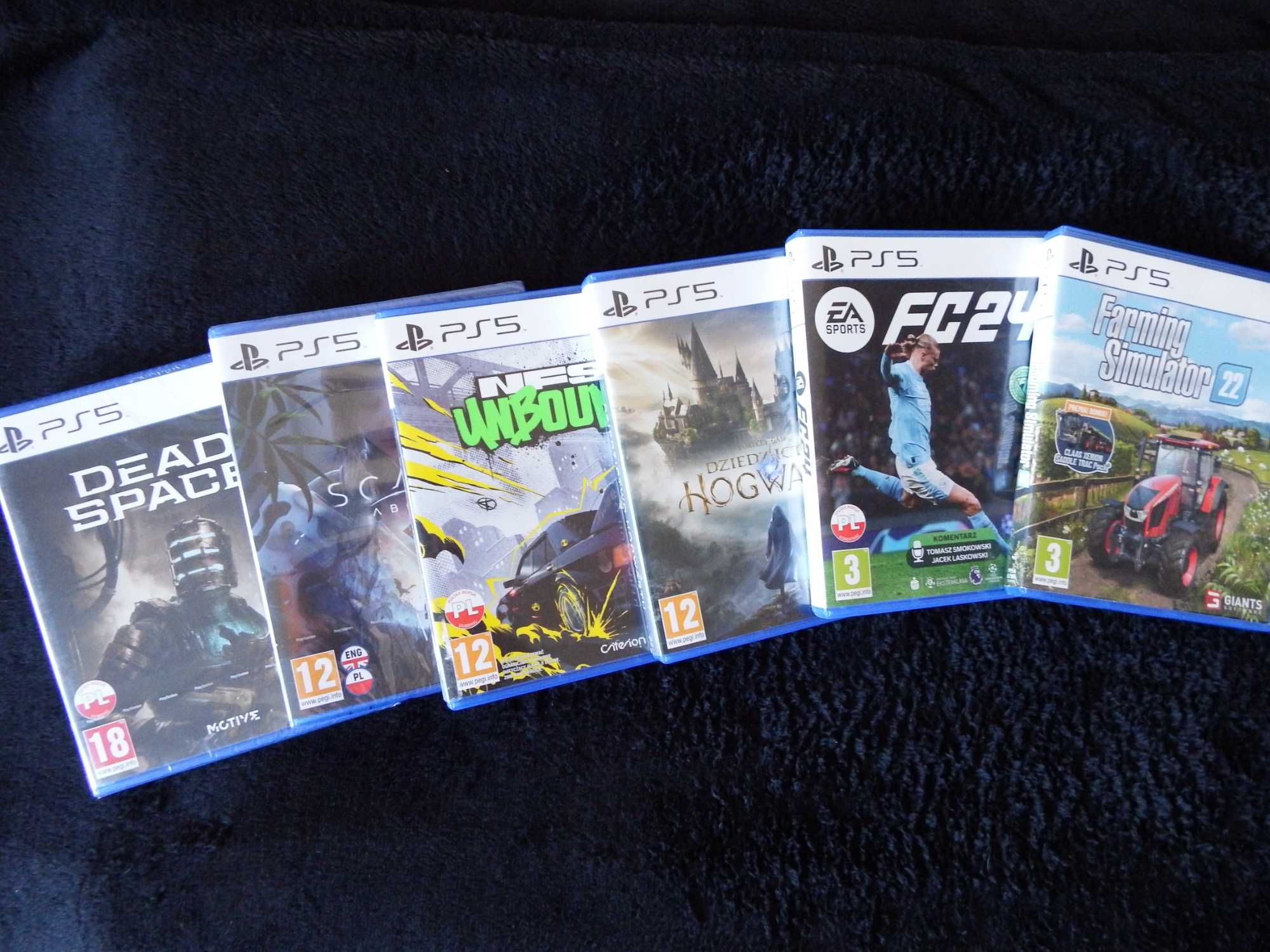 GRY PS5 KUTNO Hogwart FC24 Dead Space FARMING Scars NFS Unbound