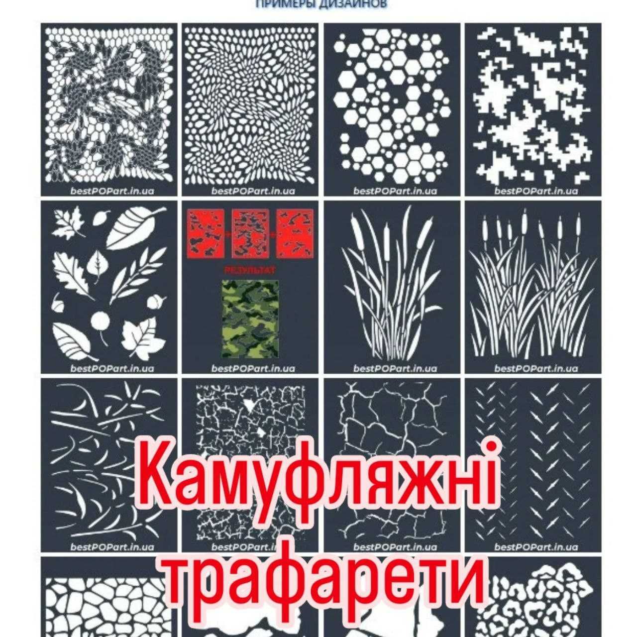 Виготовлення трафаретів. Логотипи. Реклама . Букви цифри