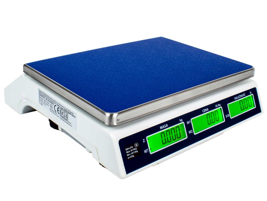 Elektroniczna Waga Kalkulacyjna Sklepowa 30kg z LEGALIZACJĄ Akumulator