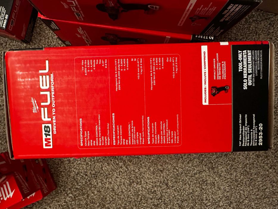 Milwaukee M18 Fuel Zakrętarka model 2953-20 z USA