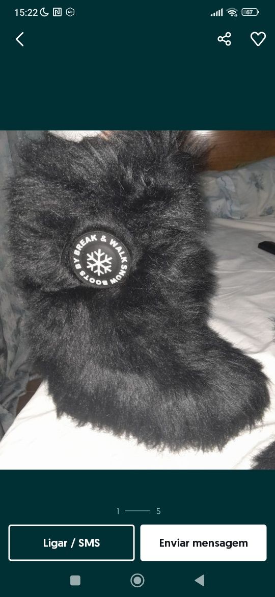 Botas felpudas (como novas)