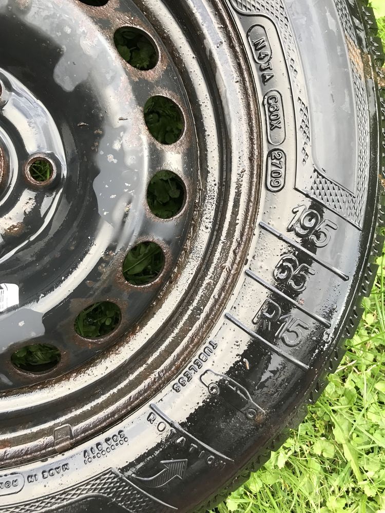 Kleber 195/65 R15 opony 4 sztuki z felgą stalową