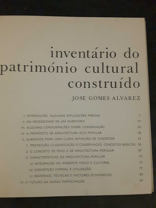 Património Cultural Construído / Arquitectura Portuguesa