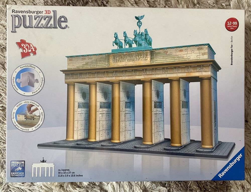 Trójwymiarowe puzzle 3D Ravensburger Brama Brandenburska