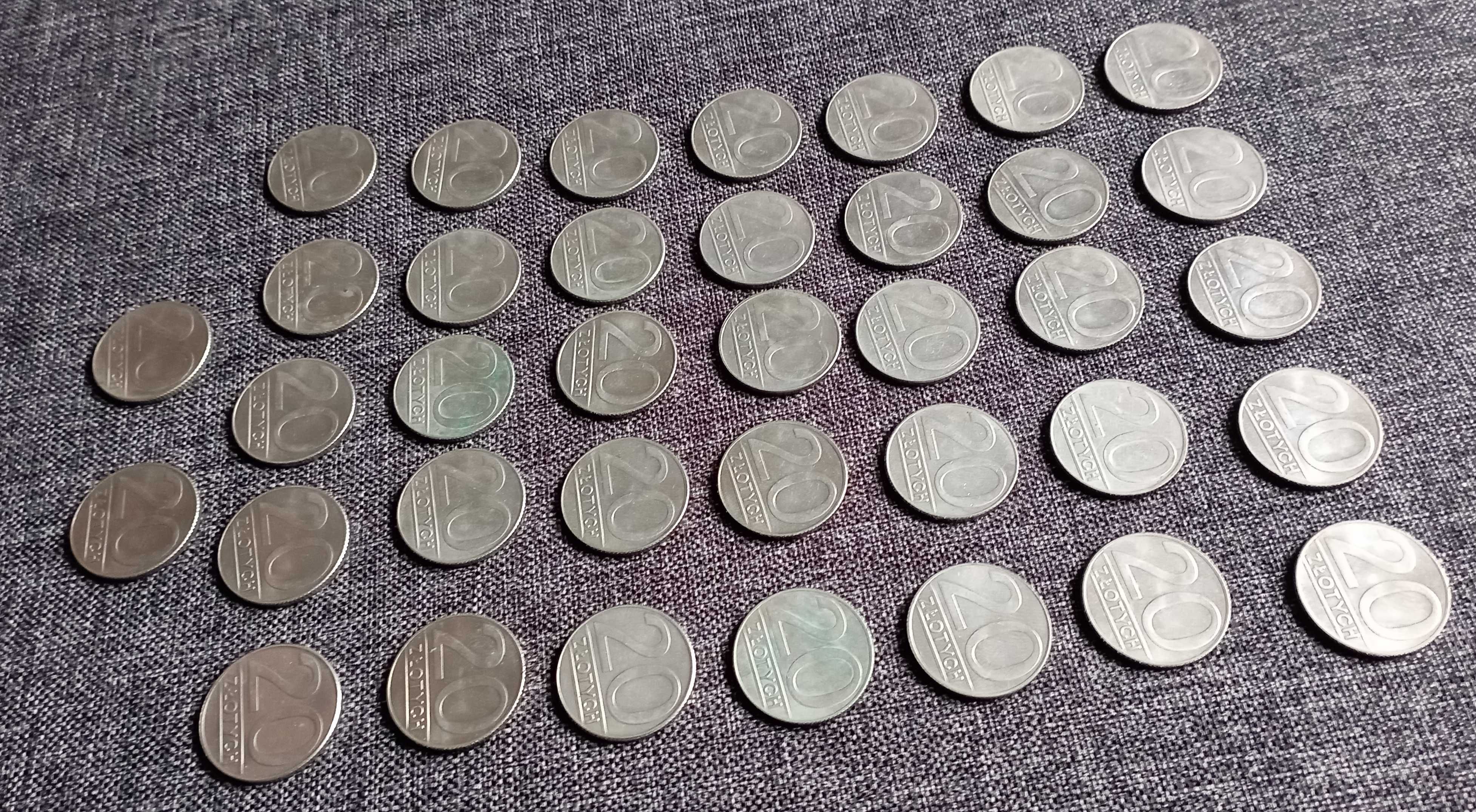 Moneta PRL 20zł 89-90r 37 sztuk!