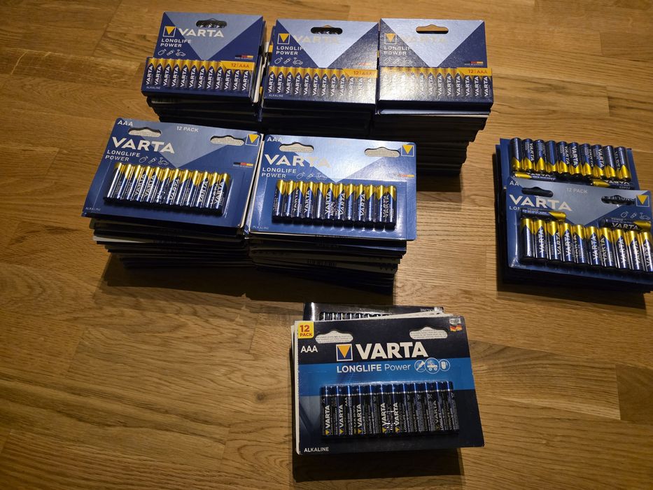 Батарейки Varta longlife power.  1 шт.18грн. 216грн упаковка.