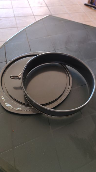 Fritadeira, tarteira e suporte para Fondue