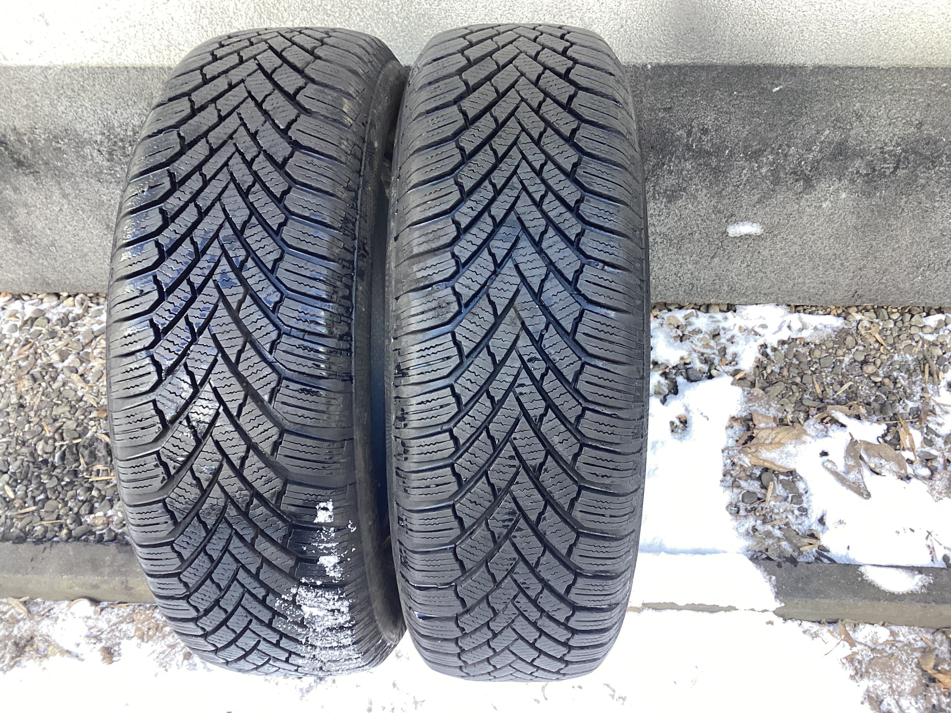 CONTINENTAL 185/65r15 2szt  opony zima zimowe 6.5mm 2020r