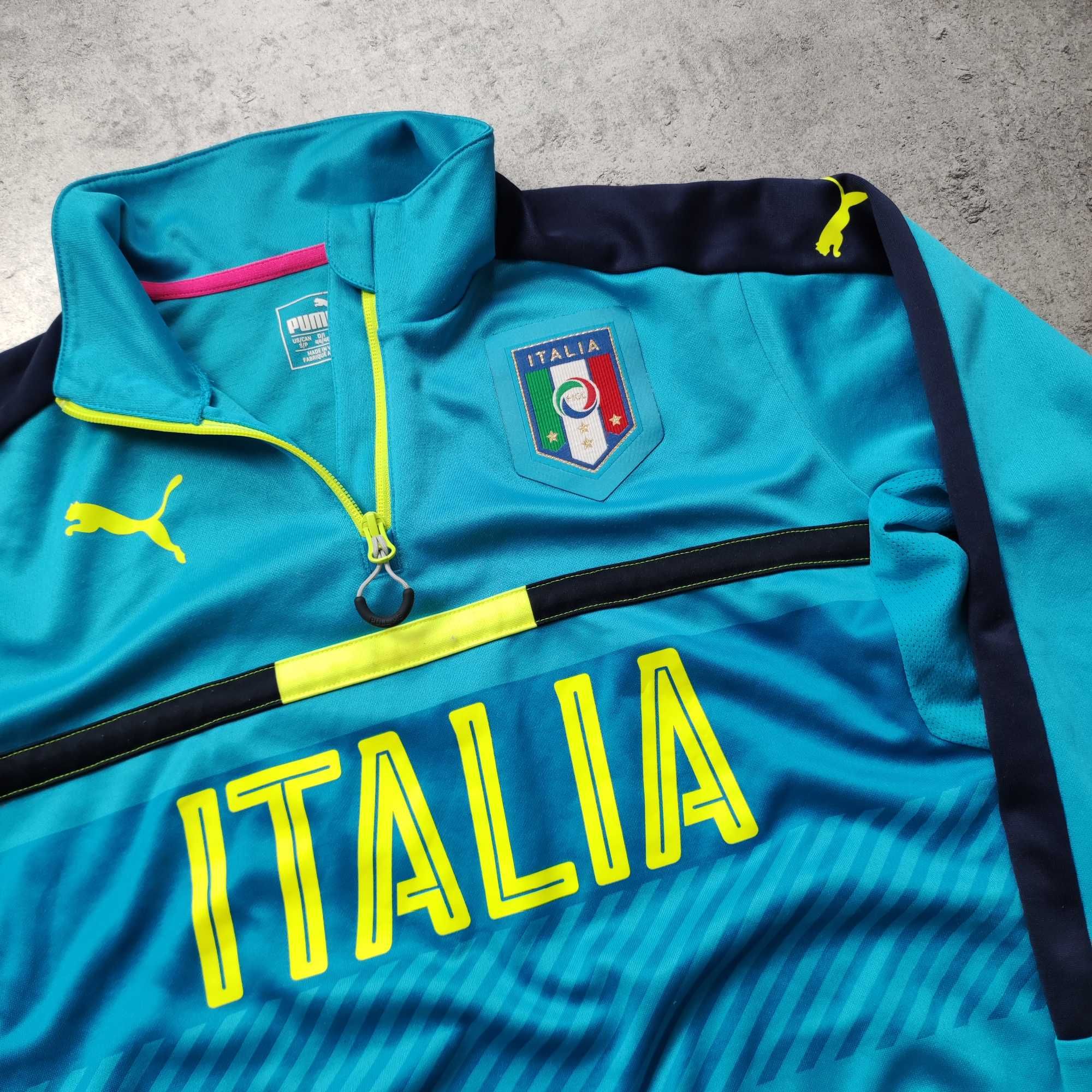 MĘSKA Bluza ITALIA Reprezentacja Włochy Puma Piłka Nożna Suwak Trening