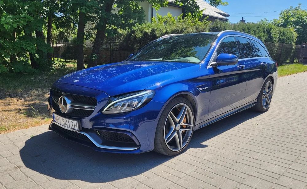 Mercedes-Benz Klasa C Mercedes C63s AMG Europa bezwypadkowa Carbon Caly w folii PPF
