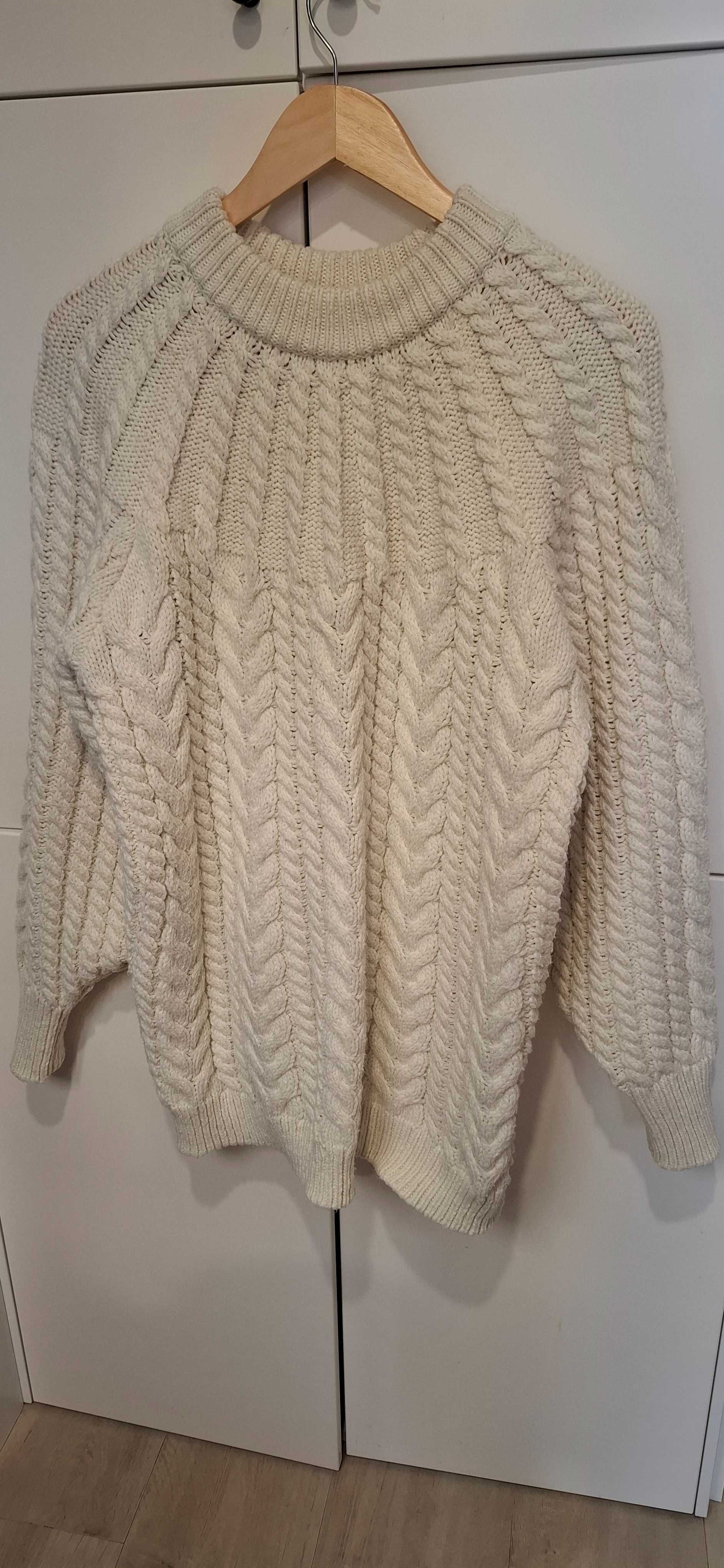 Sweter HM. Kremowy