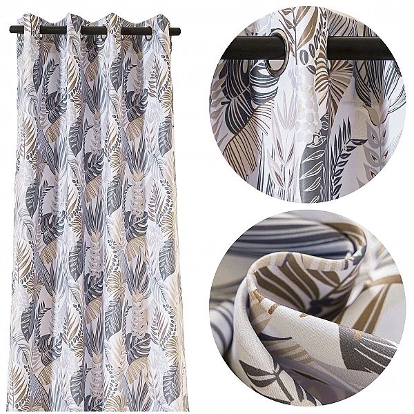 Zasłona Zaciemniająca 140x250 Dekoracyjna Blackout Leni 04 Przelotki