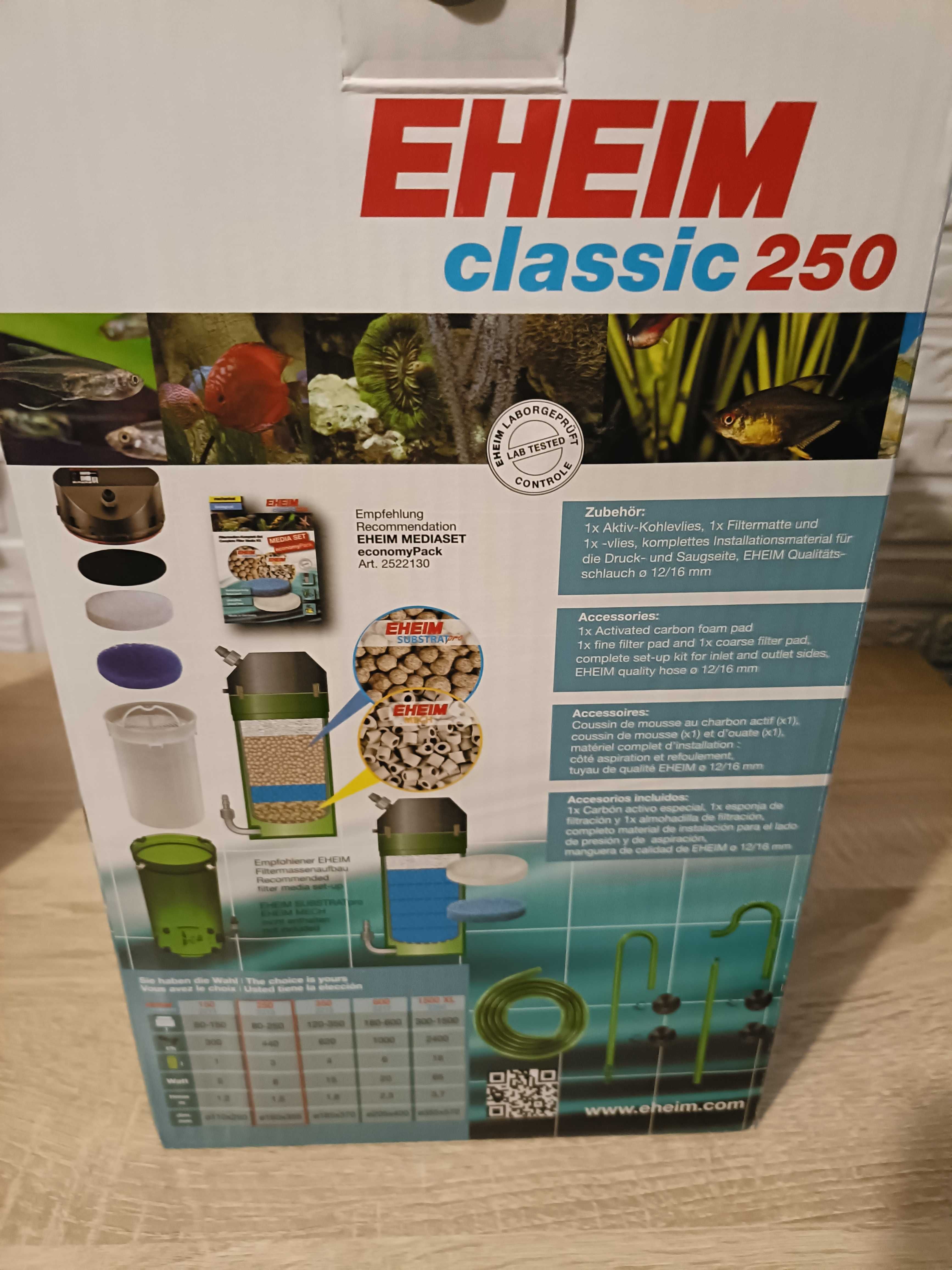 EHEIM filtr zewnętrzny Classic 250 (zawory) + GRATISY