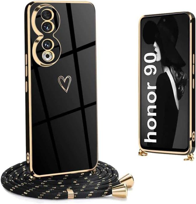 Etui ze sznurkiem kompatybilne z Honor 90,  wstrząsoodporne TPU