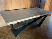 Stół na metalowych nogach nowoczesny do jadalni salonu 200x100x76