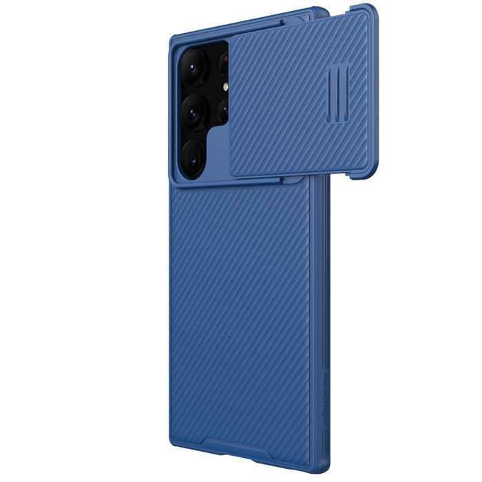 Nillkin CamShield S Case etui Samsung Galaxy S23 Ultra niebieskie
