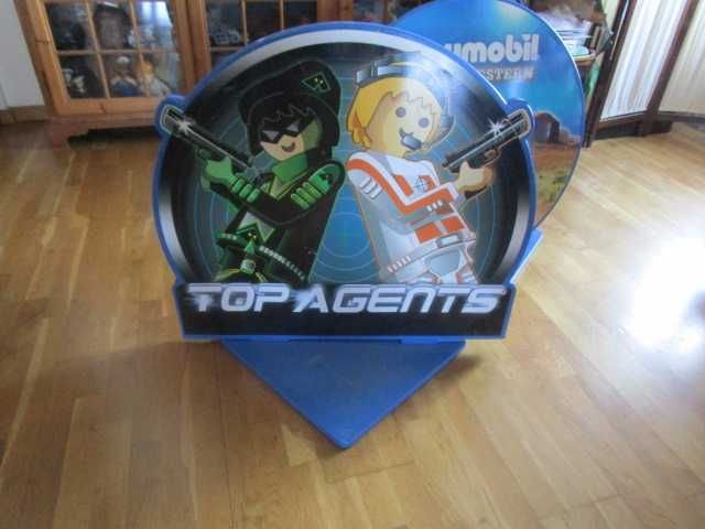 Playmobil enorme  placa promocional original Top Agents