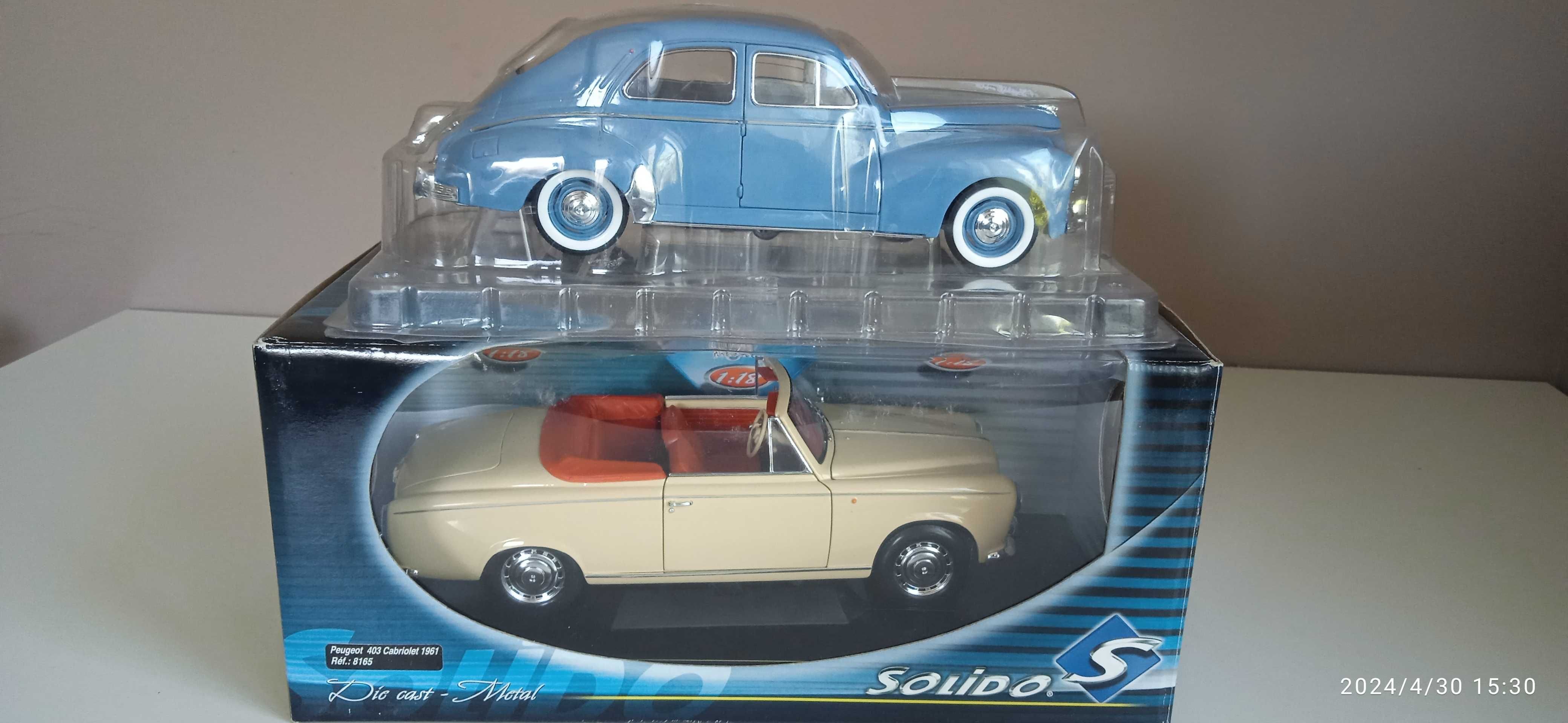 модели 1.18 Solido - Peugeot 403 1961