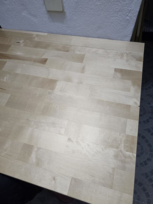 Mesa) Ikea Modelo "Norbo", Em Betula 79x59cm.