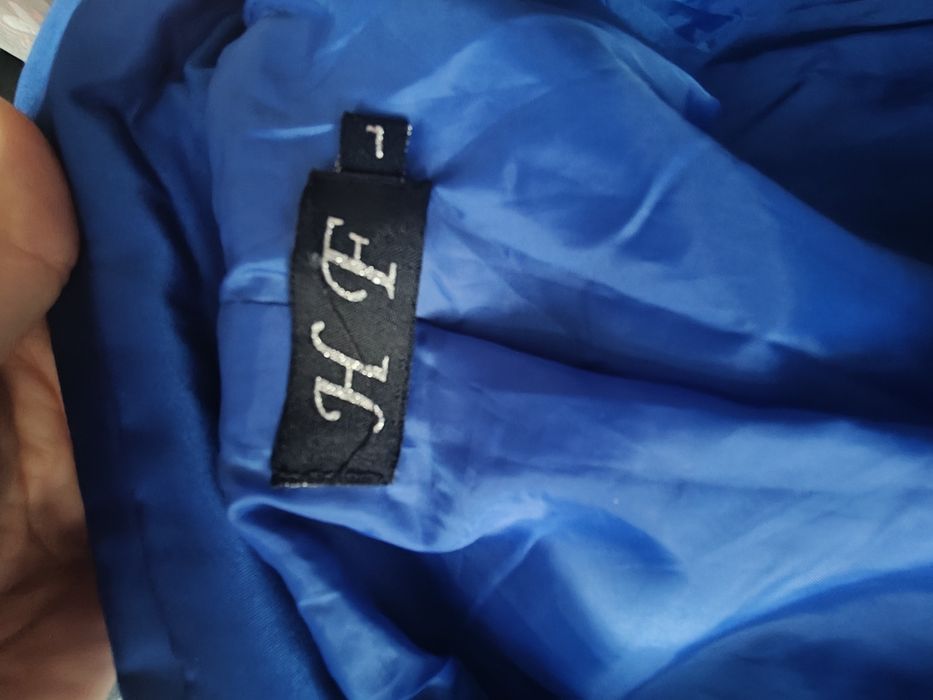 Piękny chabrowy Płaszcz /Trencz