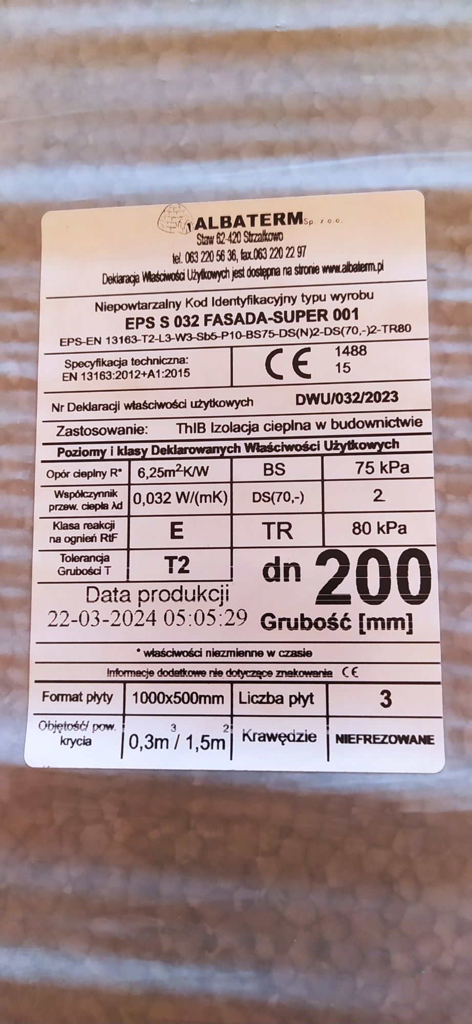 W dobrej cenie Styropian fasada Albaterm grafit 10 paczek EPS 032