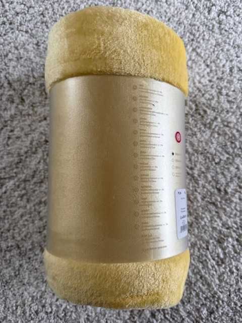 Nowy Koc 130cm x 170cm żółty miodowy Home&You