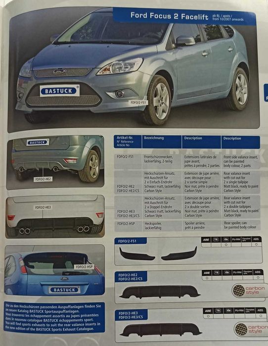Spoiler / Lip traseiro novo Audi BMW Opel Ford Mini Fiat