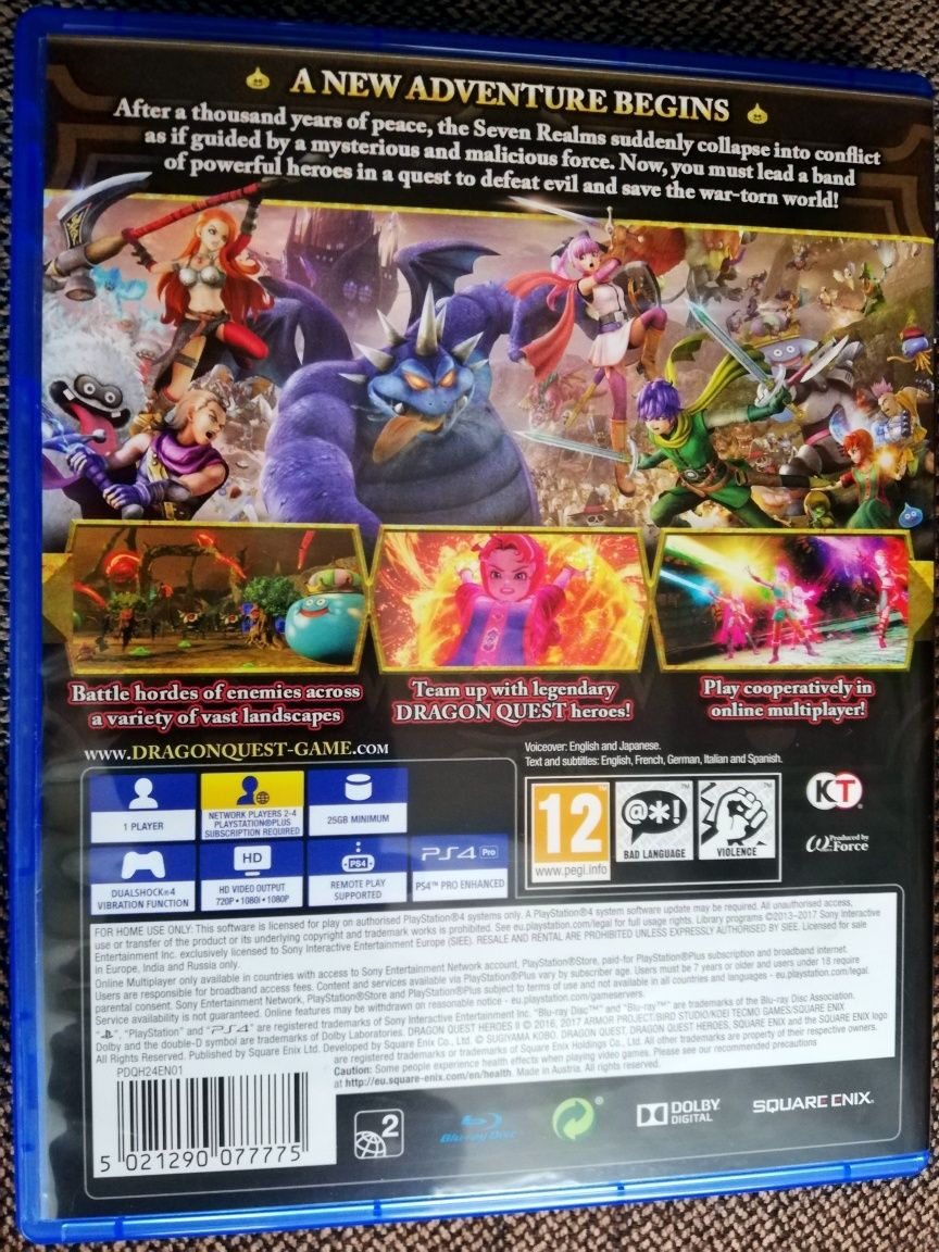 DRAGON QUEST HEROES II PS4 PlayStation 5 DQ Heros 2 SquareEnix