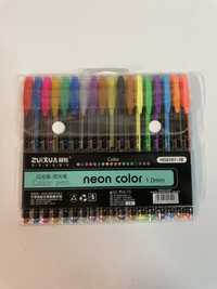 Długopisy cienkopisy kolorowe żelowe 18 kol