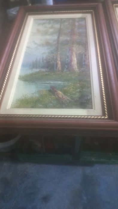 3 quadros pintados a mão