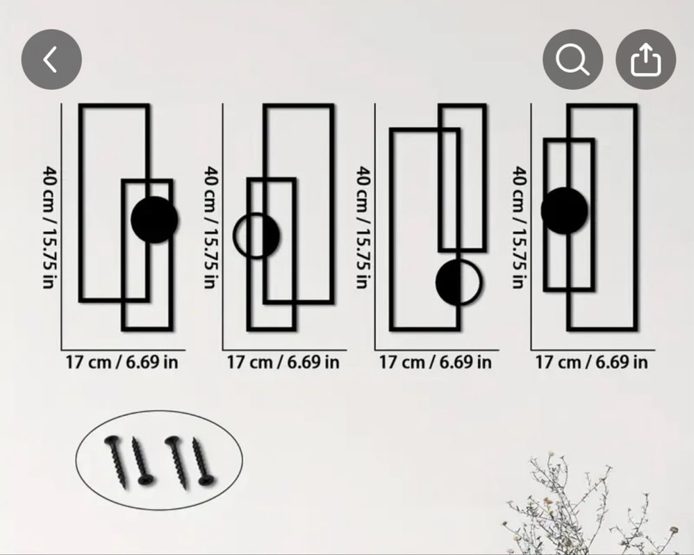 Quadros metalicos pret