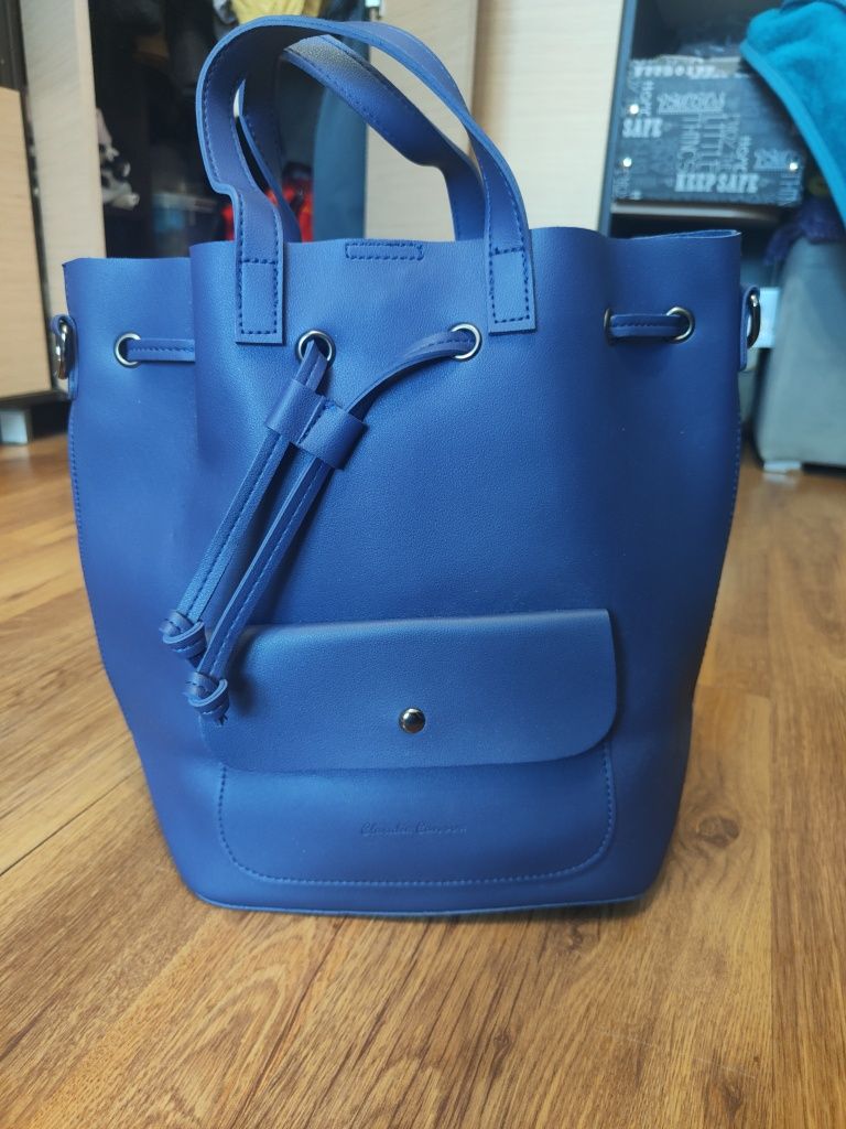 Niebieski plecak/torebka Claudia Canova
