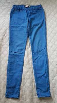 Niebieskie spodnie jegginsy legginsy Denim & Co