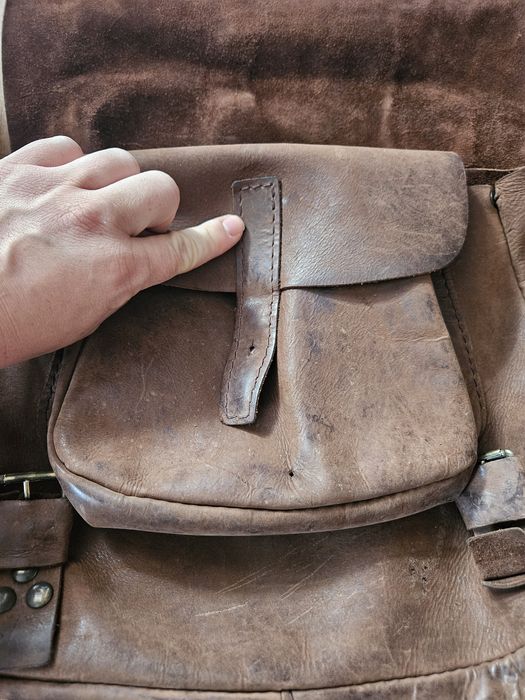 Skórzana torba listonoszka - duża