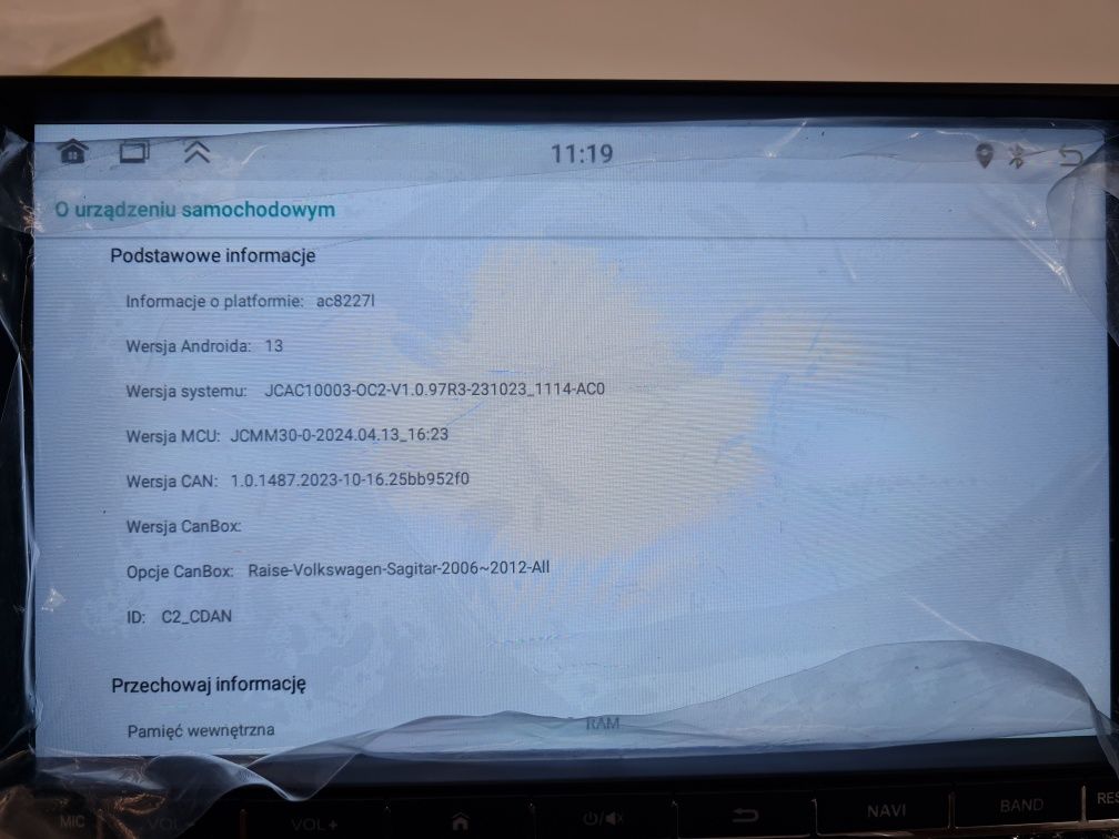 Radio samochodowe 9 cali Android 13 2GB/64GB VW SKODA SEAT A3684