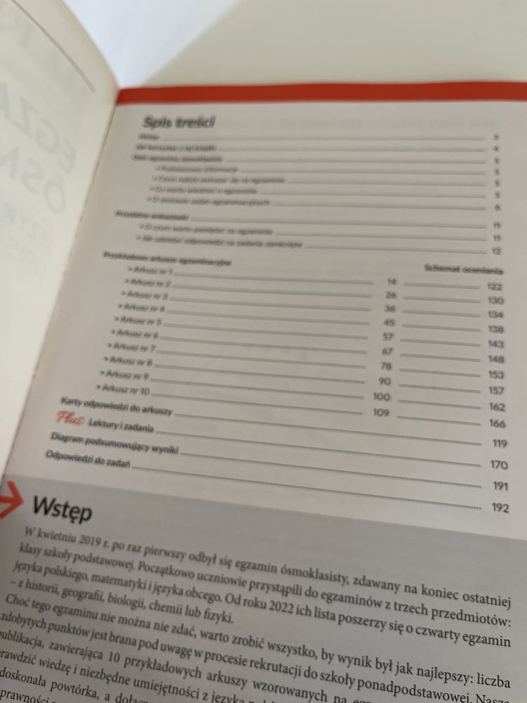 Egzamin ósmoklasisty Język Polski opis arkusze odpowiedzi WSiP