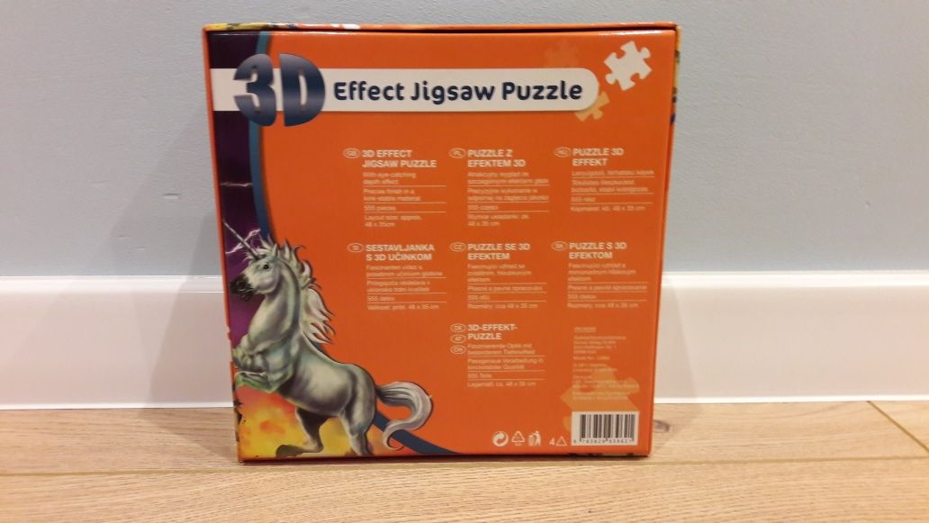 Puzzle 3d effect koń 555 el.
