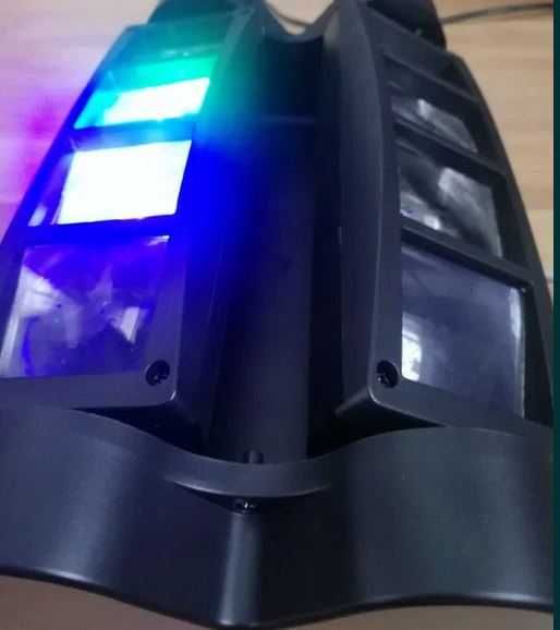 Lampa dyskotekowa LED Spider belka LED podwójna ruchoma DMX