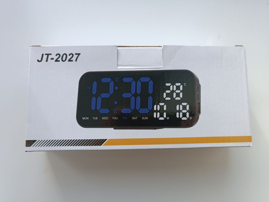Електронний годинник-будильник JT-2027 з термометром