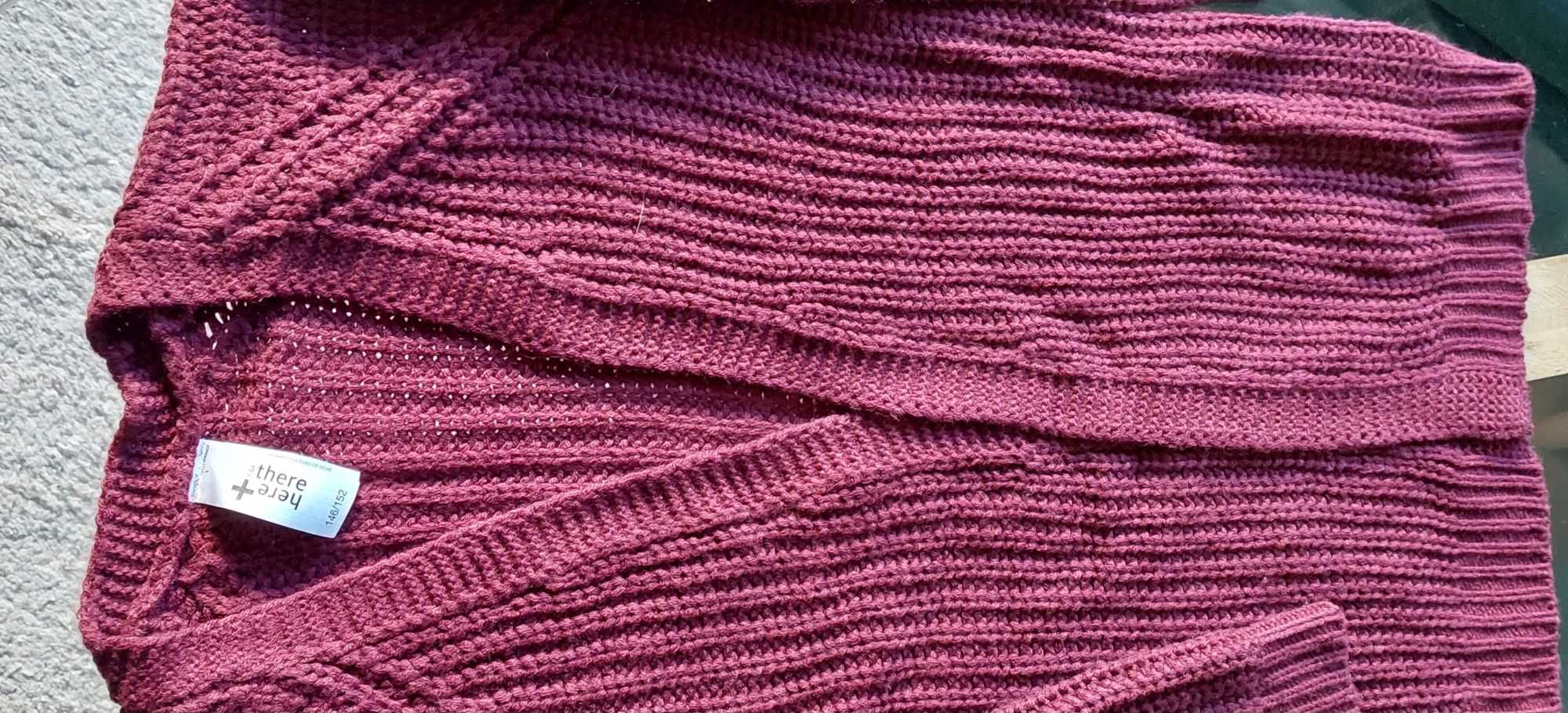 Kardigan bordo 146-152 cm C&A