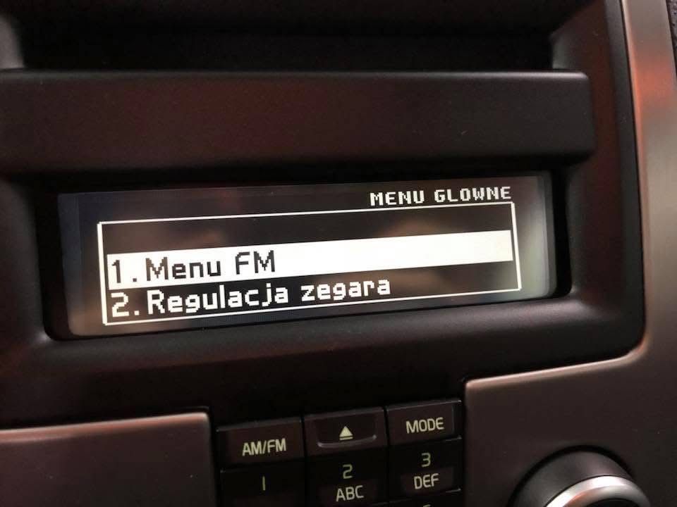 Volvo polskie menu polski język XC60 V60 S60 V70 S40 V50 V40 S80 XC90