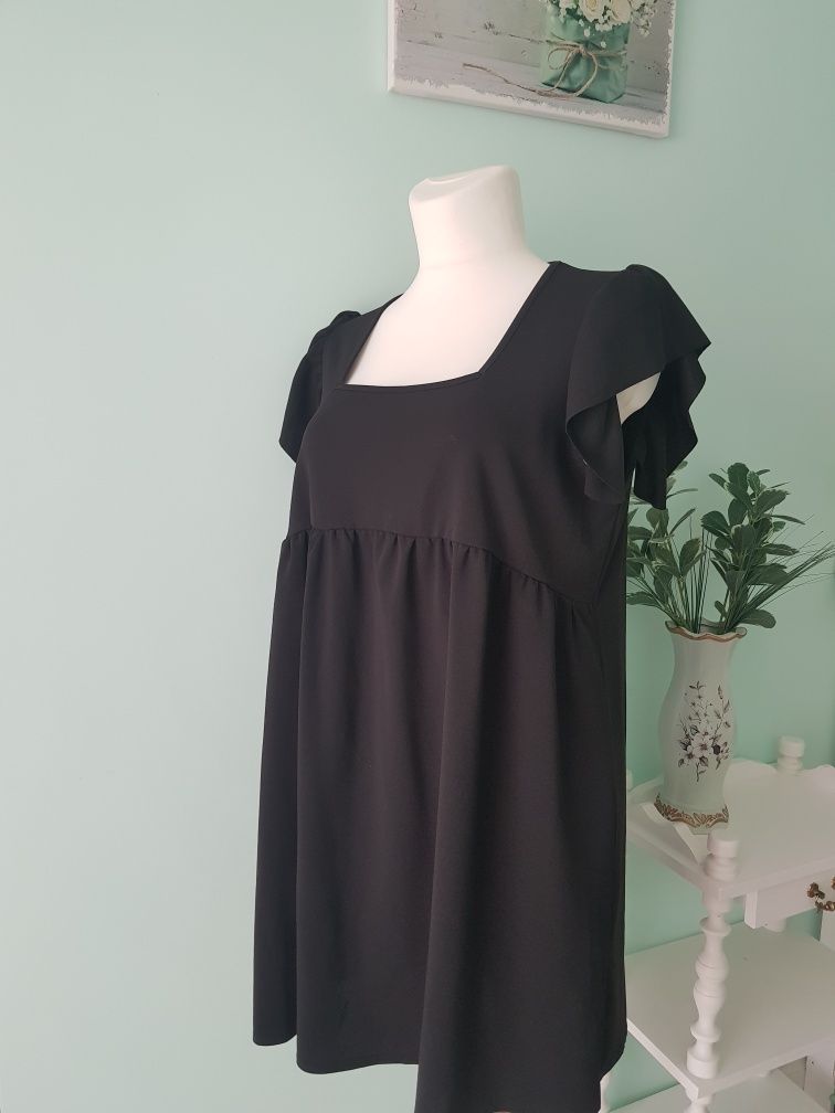 Nowa czarna sukienka mała czarna okazyjna odcinana Boohoo 46